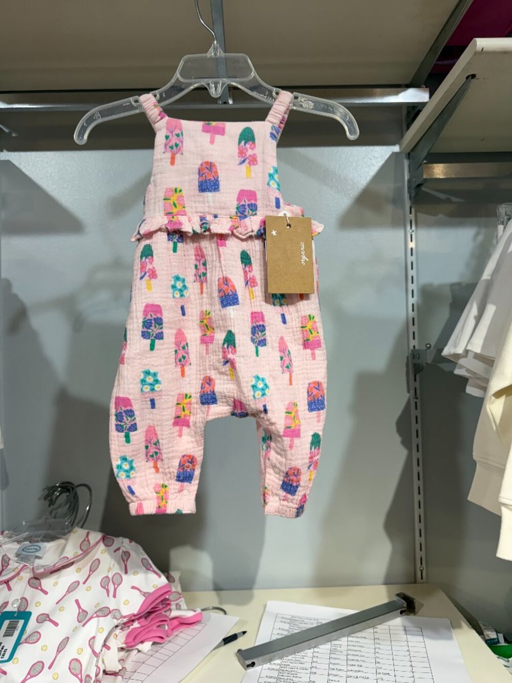 NWT Angel Dear Ruffle Waist Romper